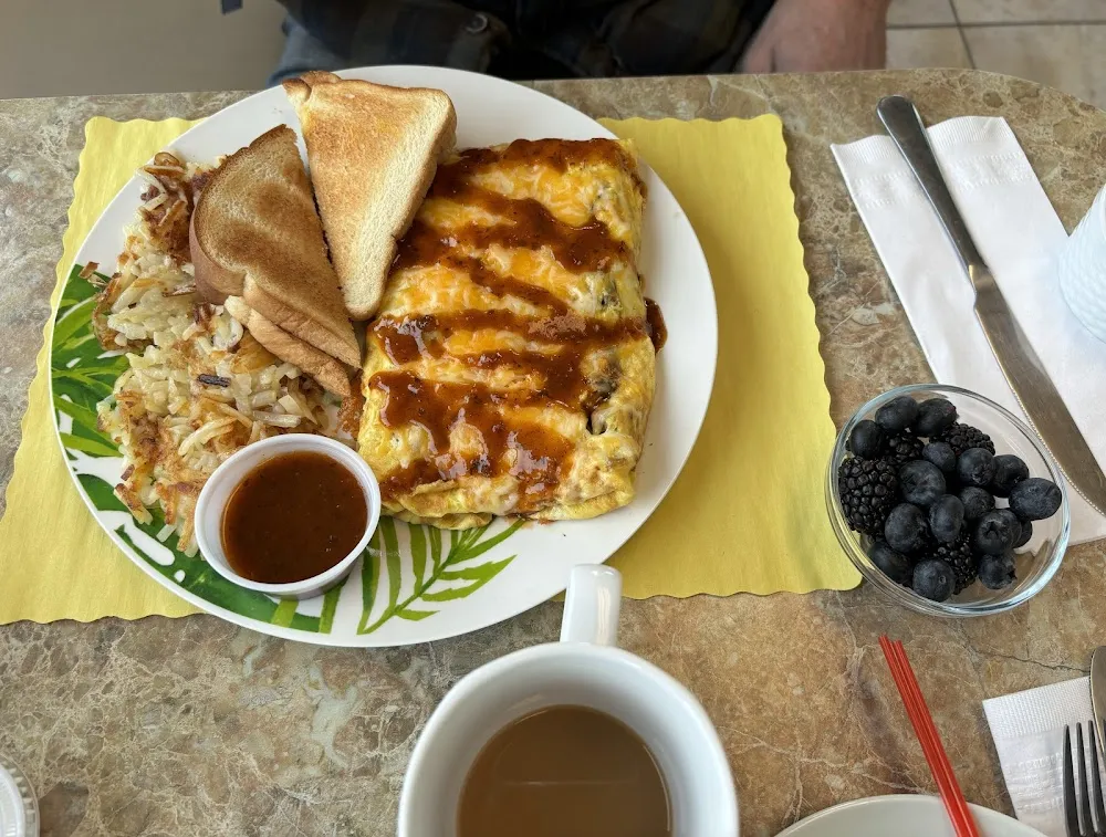 Jerk Chicken Omelette Breakfast