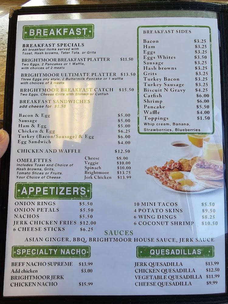 Brightmoor Family Grille Menu image 1